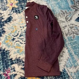 Burgundy Abercrombie Kids L/S shirt
